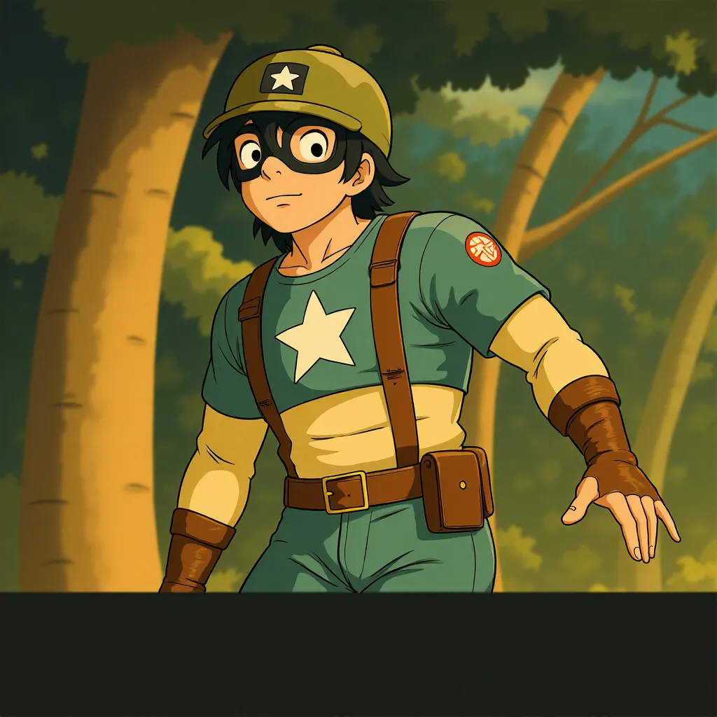 Chris Evans in Captain America: The First Avenger (2011) - Anime style
