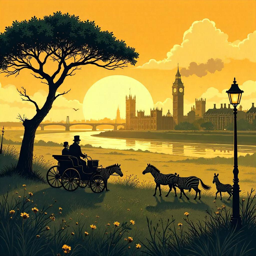 Savanna Noir: Victorian London Splash