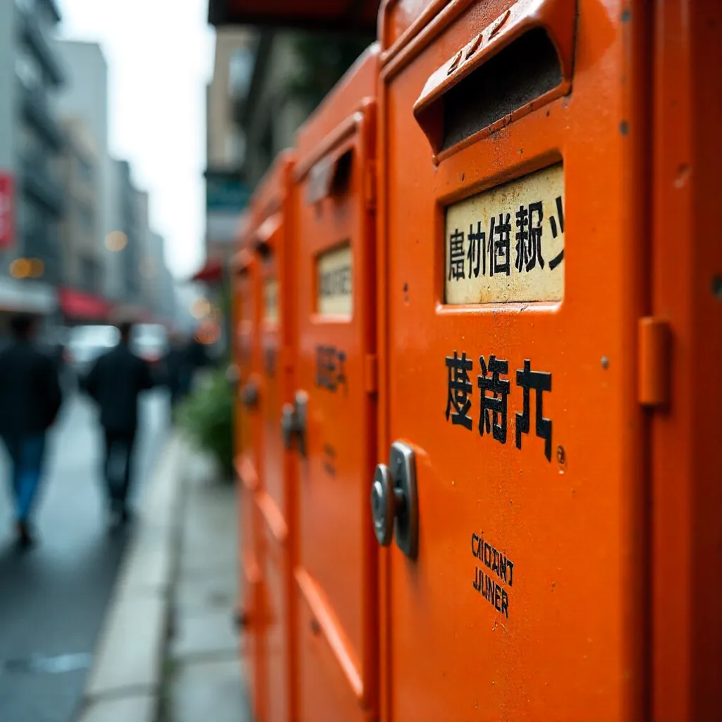 Close-Up of Taiwanese Mailbox: Prompt Delivery & Ordinary Mail