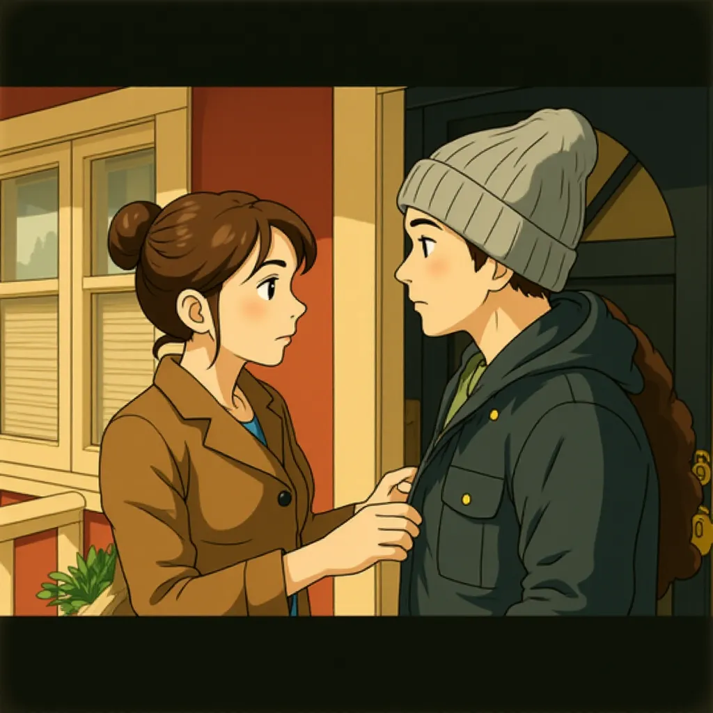 Joseph Gordon-Levitt and Bryce Dallas Howard in 50/50 (2011) - Anime style