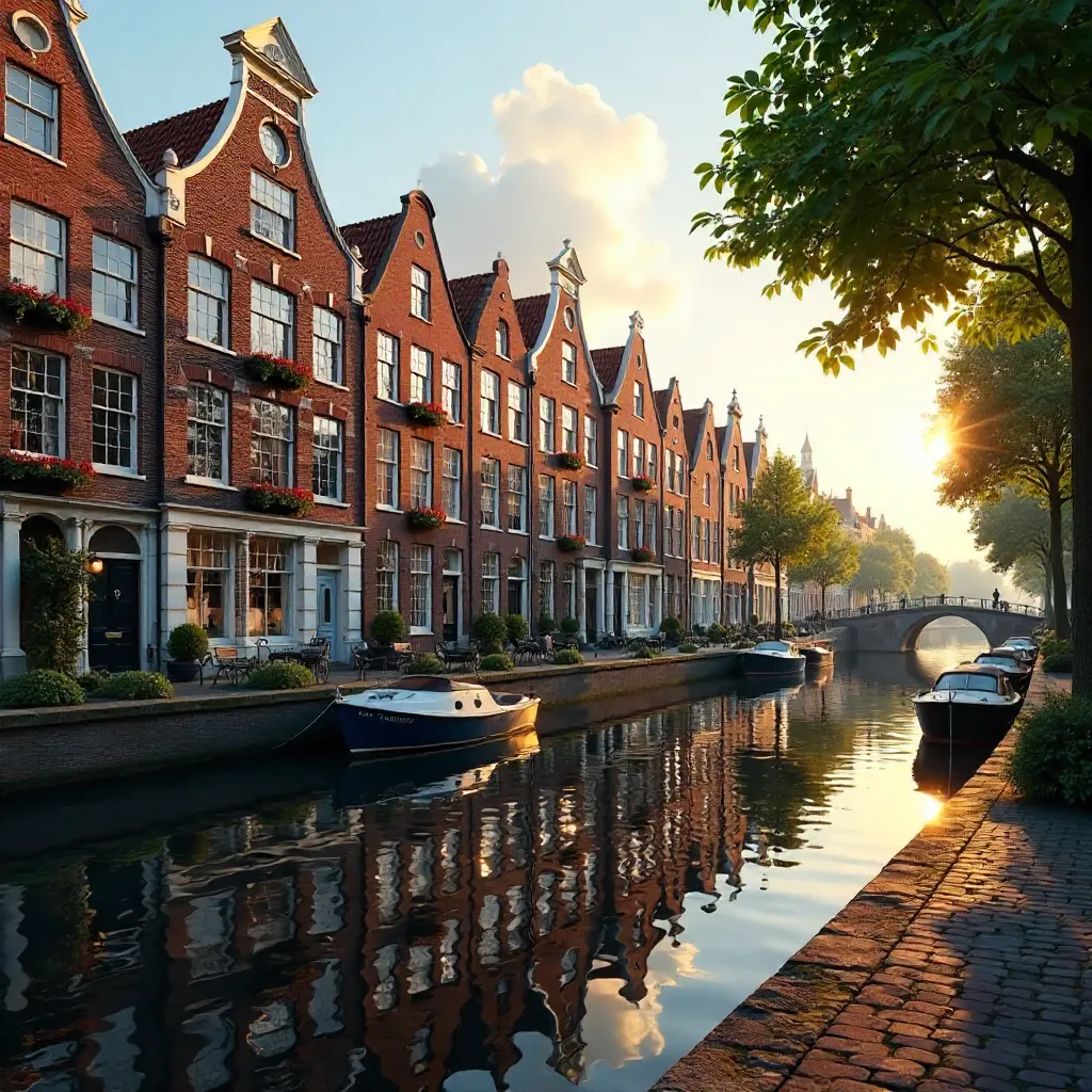 Reflections of Amsterdam's Elegant Canal Houses
