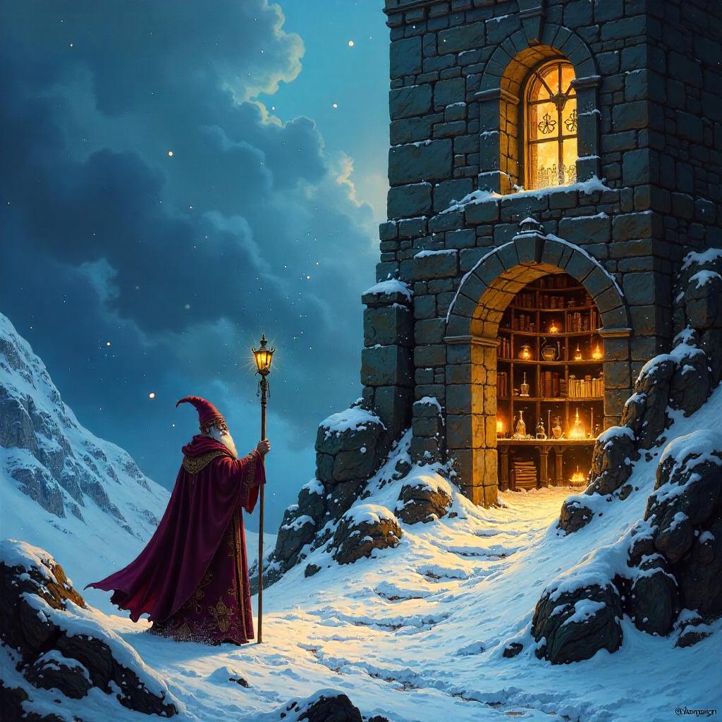 Avalanche Over the Wizard's Tower