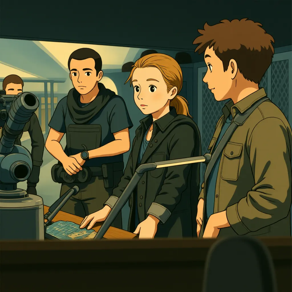 Yvonne Strahovski and Keith Powers in The Tomorrow War (2021) - Anime style