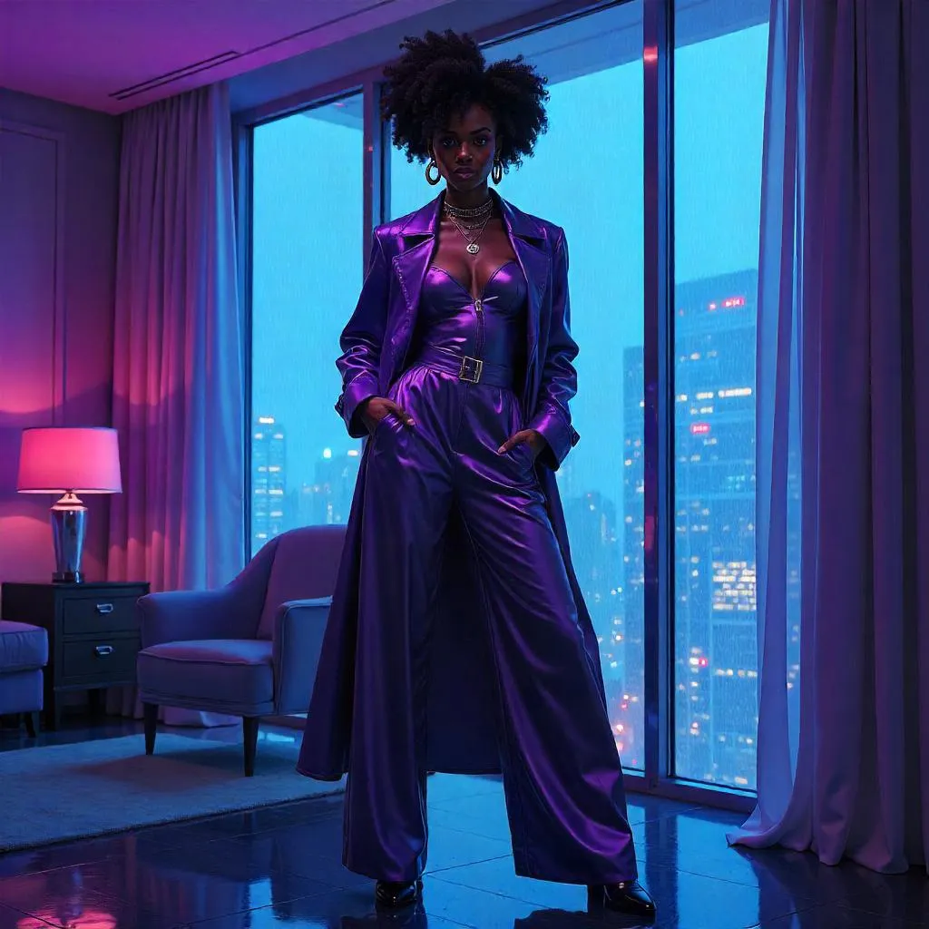 Midnight Vogue: Concept Art in a Hotel Room