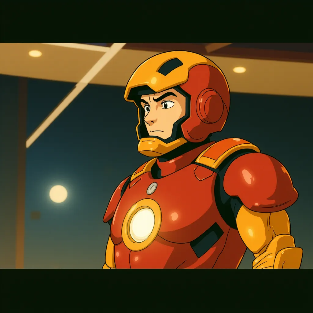 Robert Downey Jr. in Iron Man 2 (2010) - Anime style