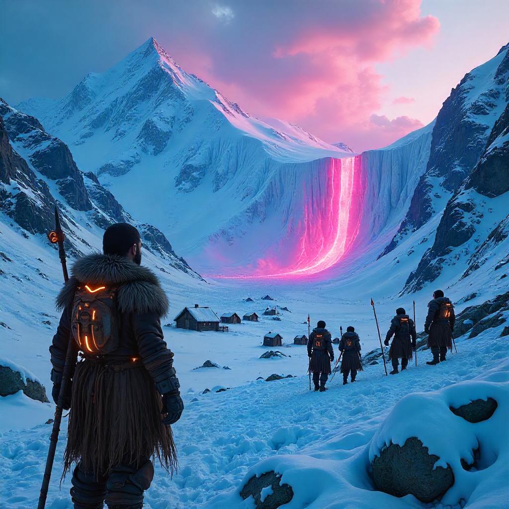 Neon Stone Age Avalanche: A Cyberpunk Caveman Saga
