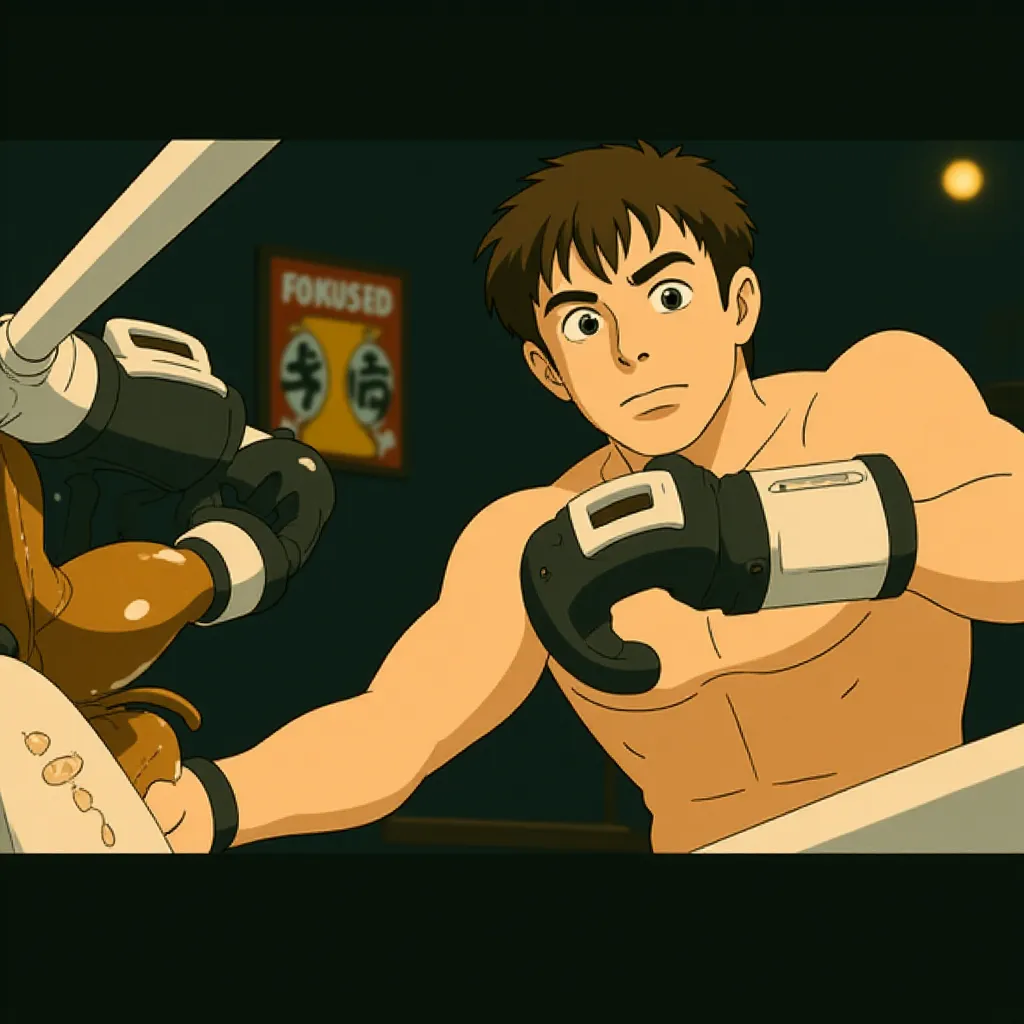 Sylvester Stallone in Rocky Balboa (2006) - Anime style