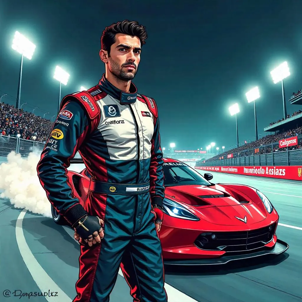 Midnight Racer: Handsome Hero at the Track