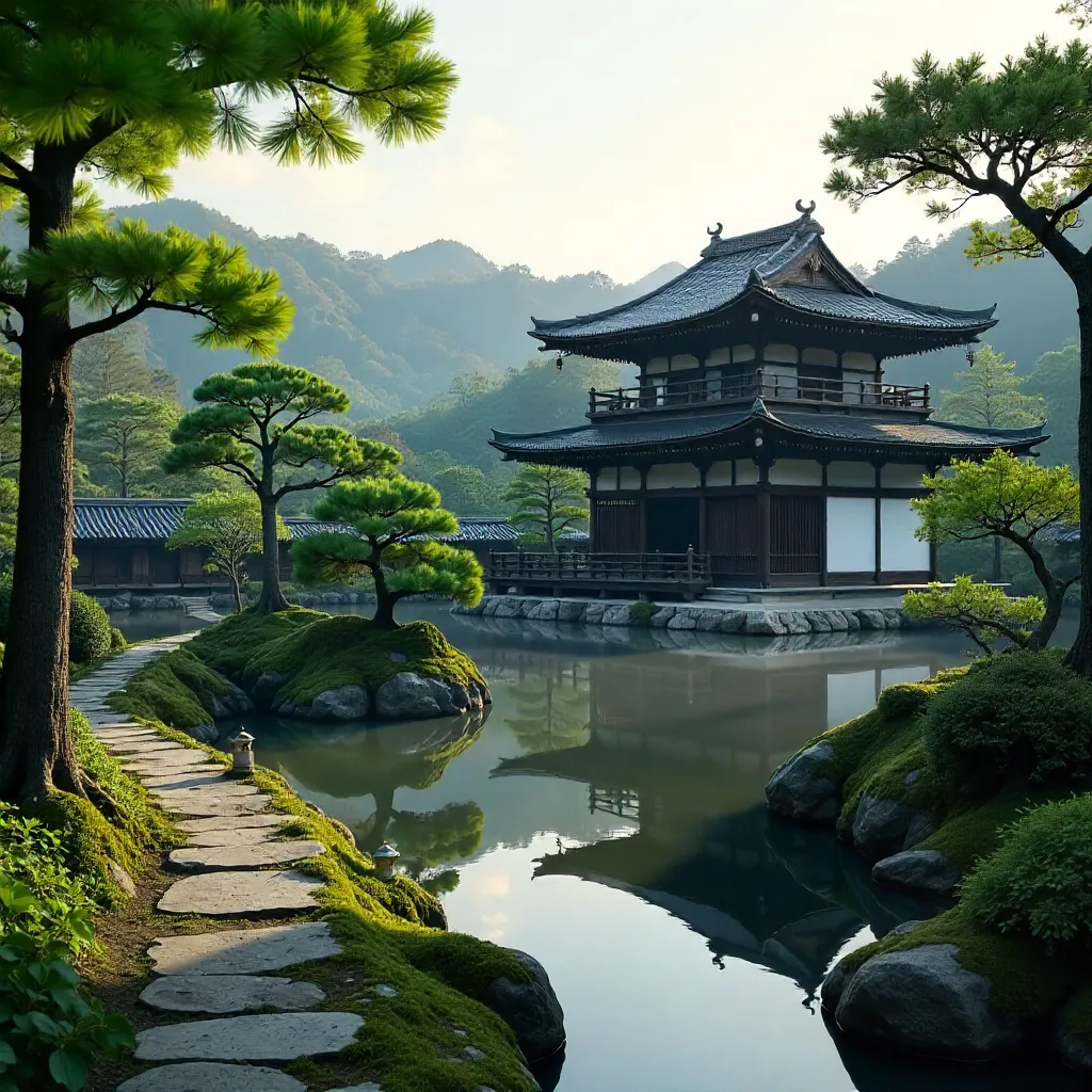 Serene Ginkaku-ji Garden in Kyoto