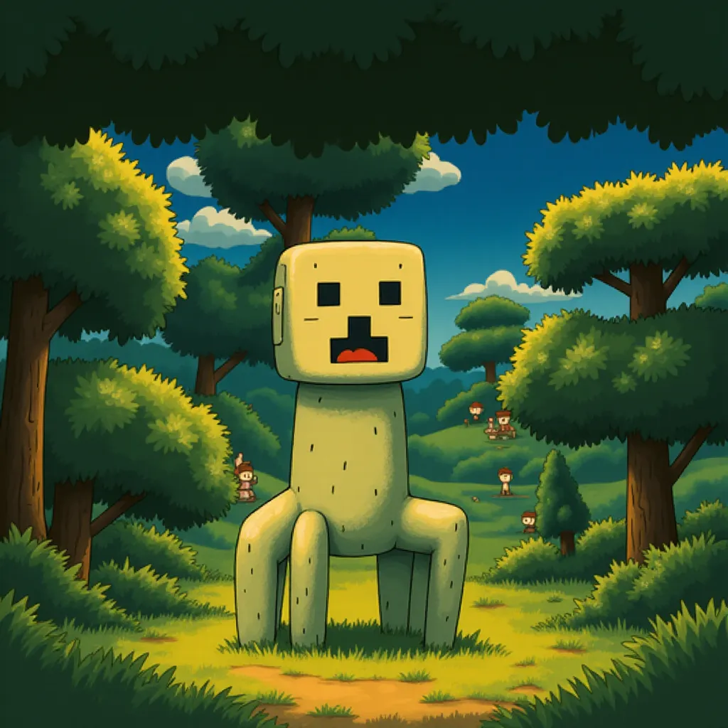 A Minecraft Movie (2025) - Ghibli style
