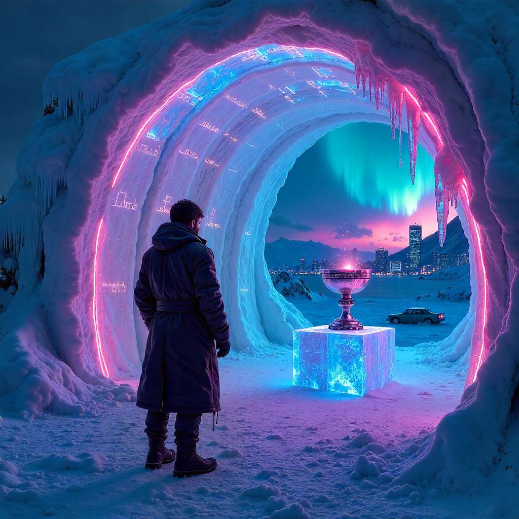 Neon Grail in the Icebound Igloo