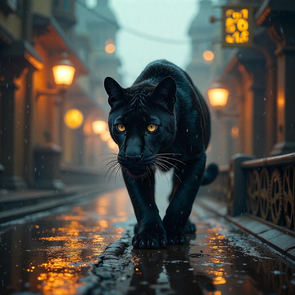 Panther in a Clockwork City