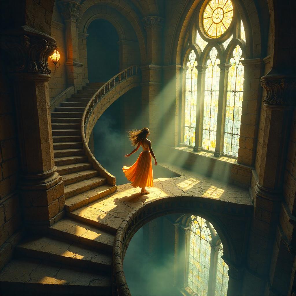 Tower Dancer: Spiral Staircase Concept Art