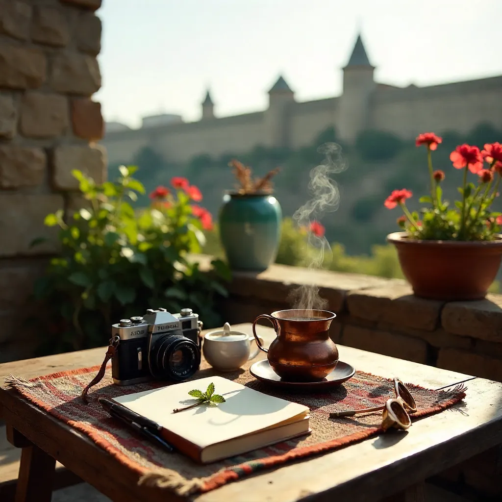 Diyarbakır Outdoor Coffee Moment with Camera