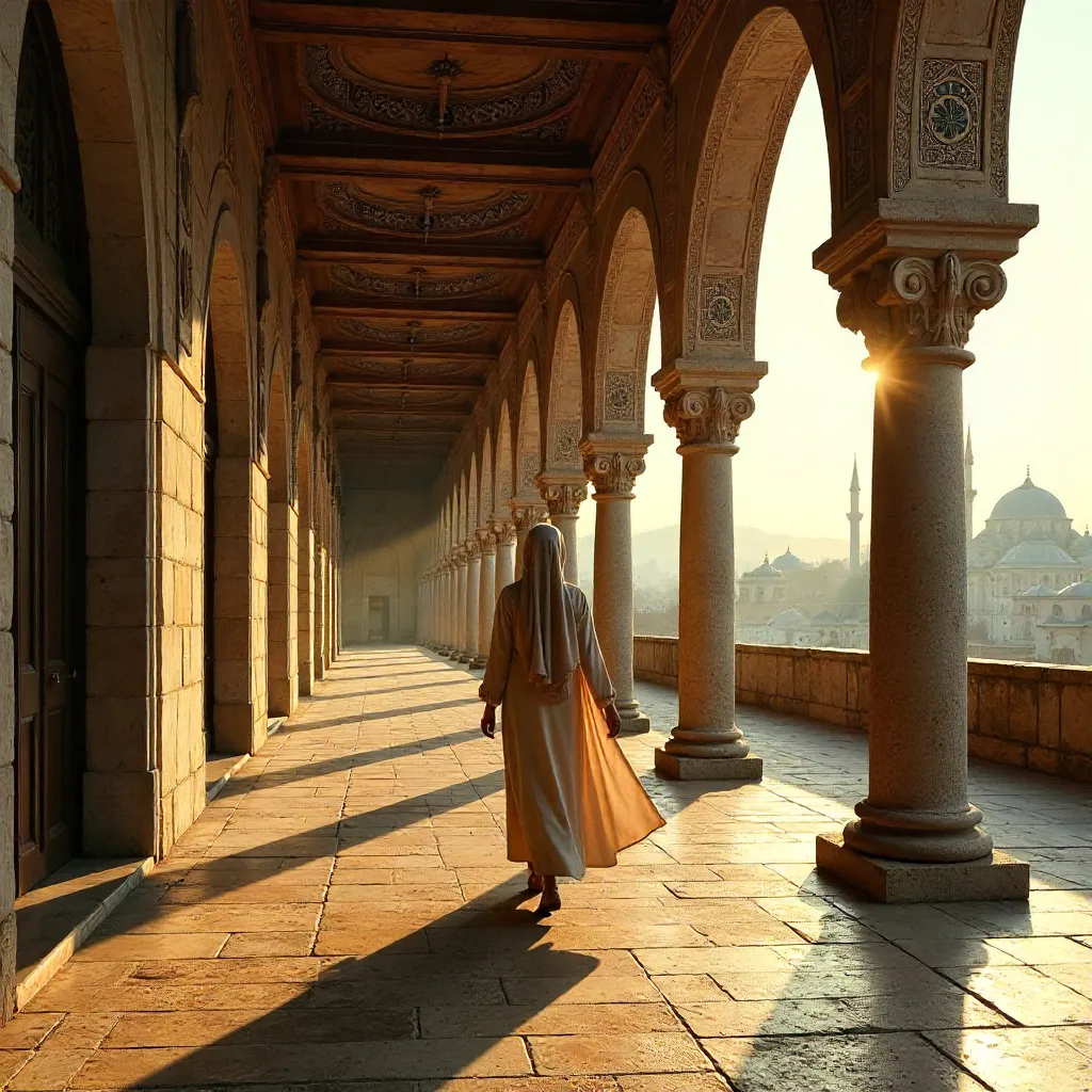 Shadows Under Istanbul's Decorative Arches
