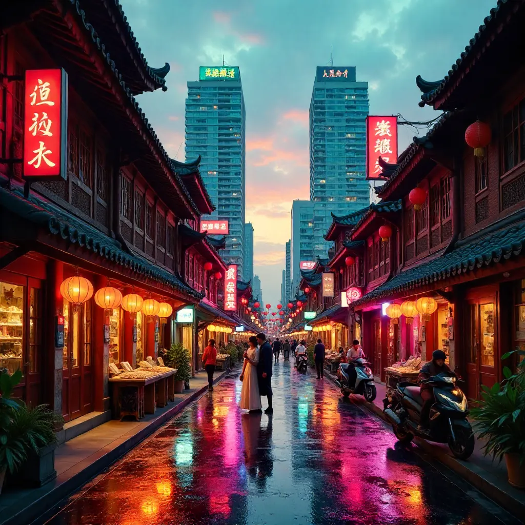 Contrasting architectures in Chinatown: Old vs New