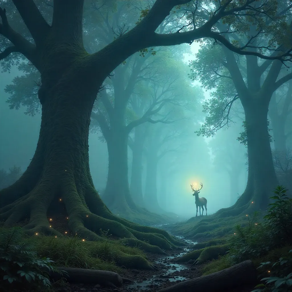 Mist-Wrapped Forest: A Mystical Dawn