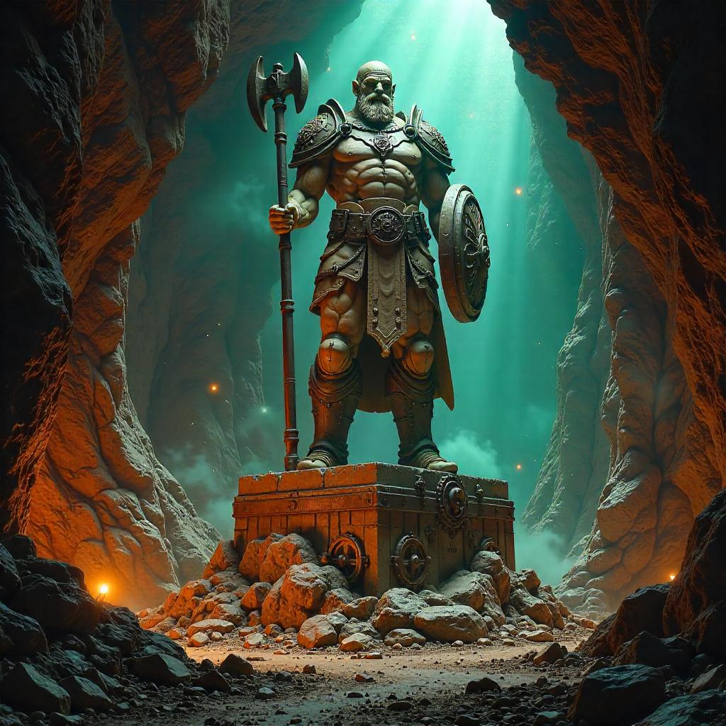 Subterranean Monument: Mine Chamber Statue