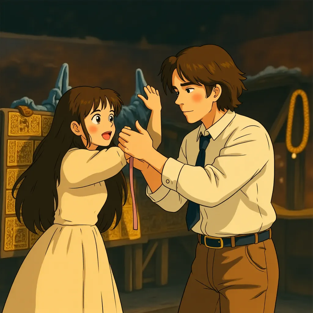 Jake Gyllenhaal and Gemma Arterton in Prince of Persia: The Sands of Time (2010) - Anime style