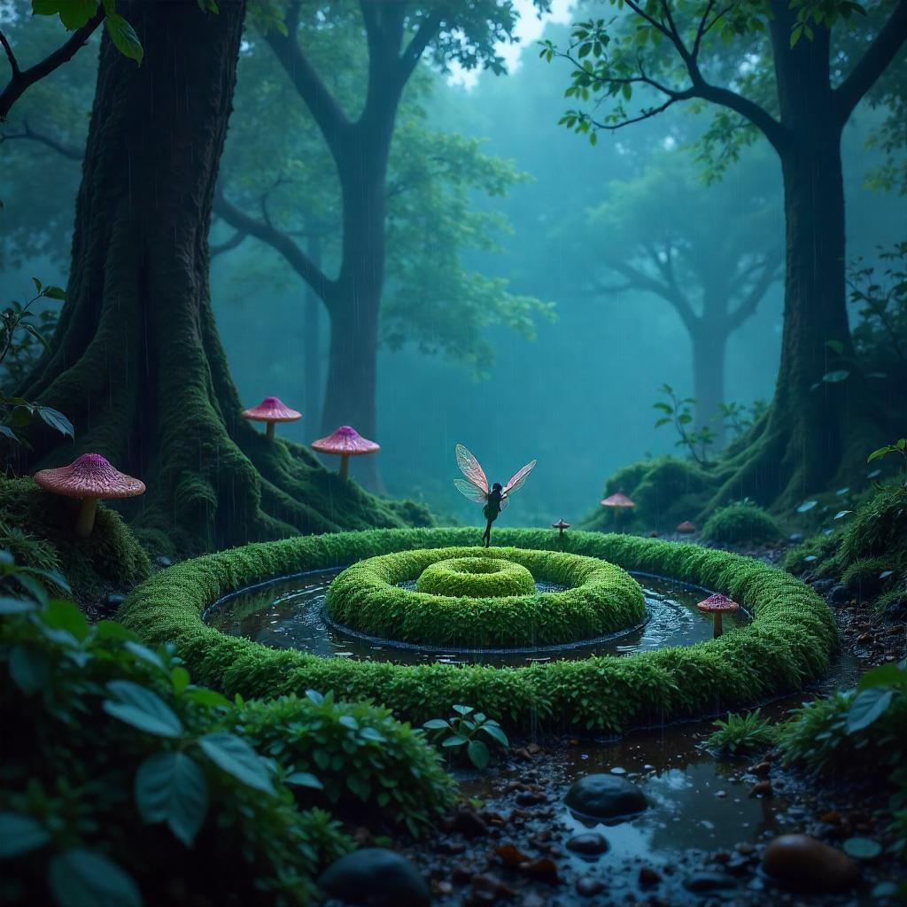 Rainy Concept Art in a Ring of Fairies