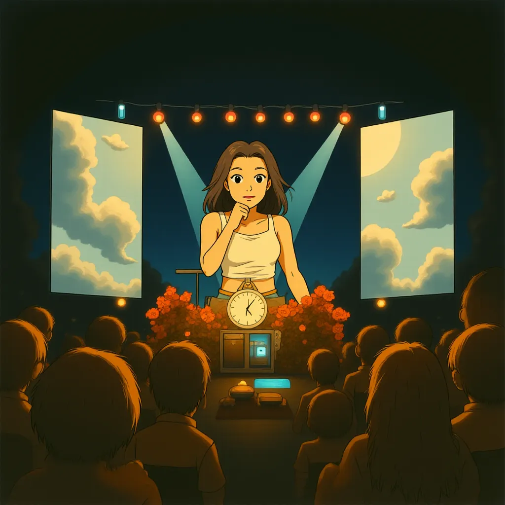 Saleka Shyamalan in Trap (2024) - Ghibli style