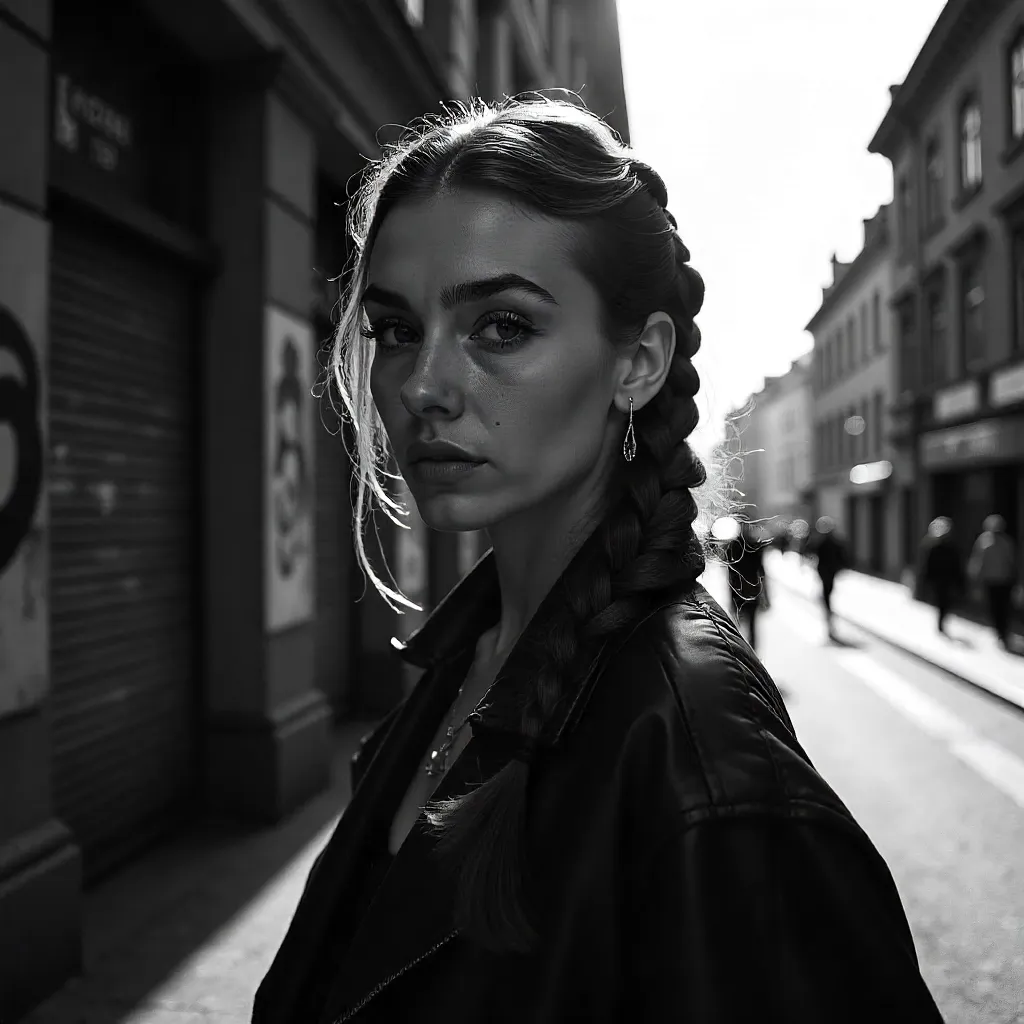 Berlin Noir: Braided Beauty in Black and White