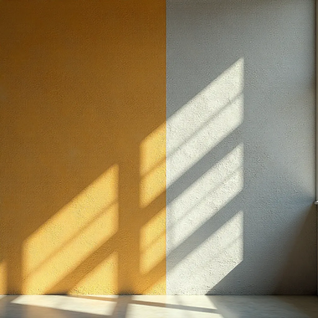 Geometric Light and Shadow: Textured Abstract Wall Patterns