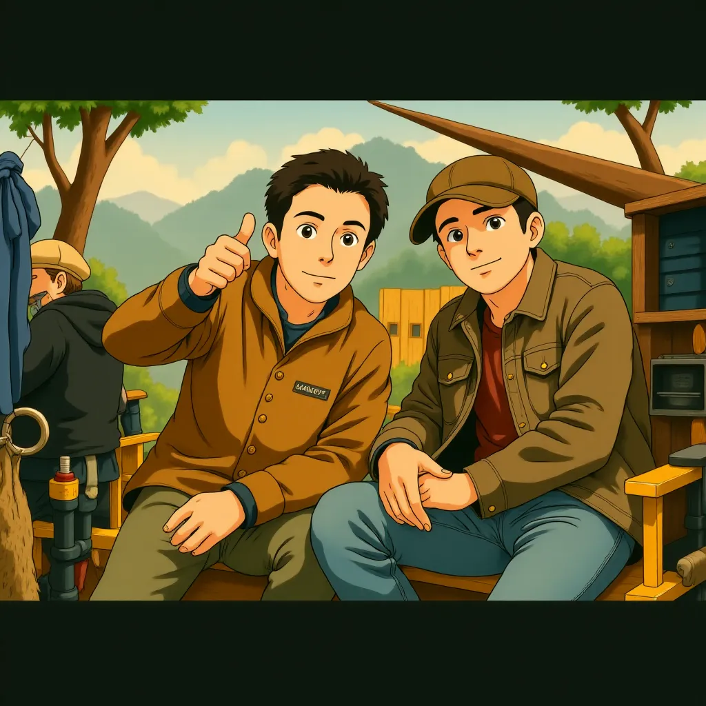 Robert Rodriguez and Nimród Antal in Predators (2010) - Anime style