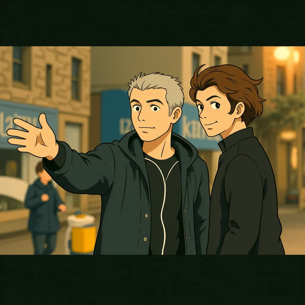 Bradley Cooper and Neil Burger in Limitless (2011) - Anime style