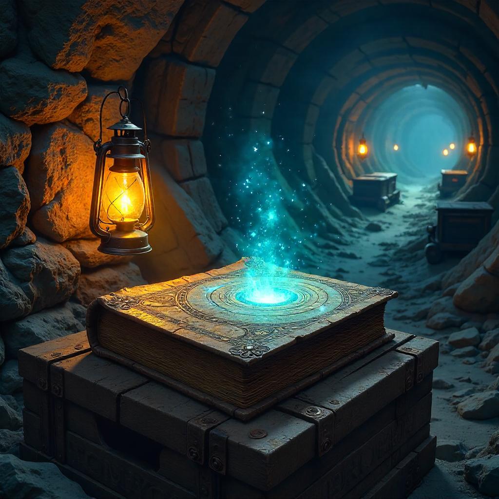 Mystical Tome Hidden in a Subterranean Mine