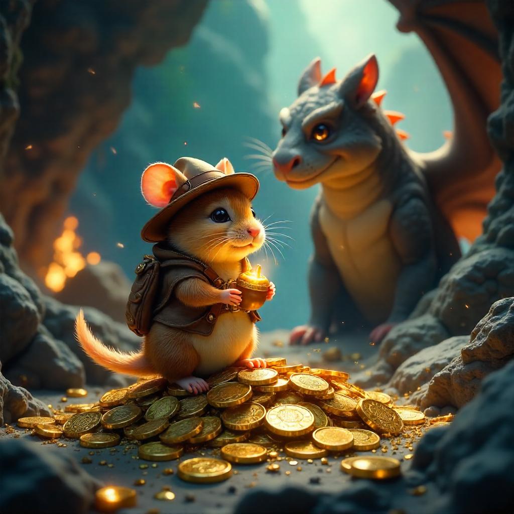 Tiny Hamster in a Dragon's Lair: Treasurebound Hero