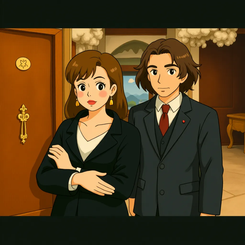 Johnny Depp and Angelina Jolie in The Tourist (2010) - Anime style
