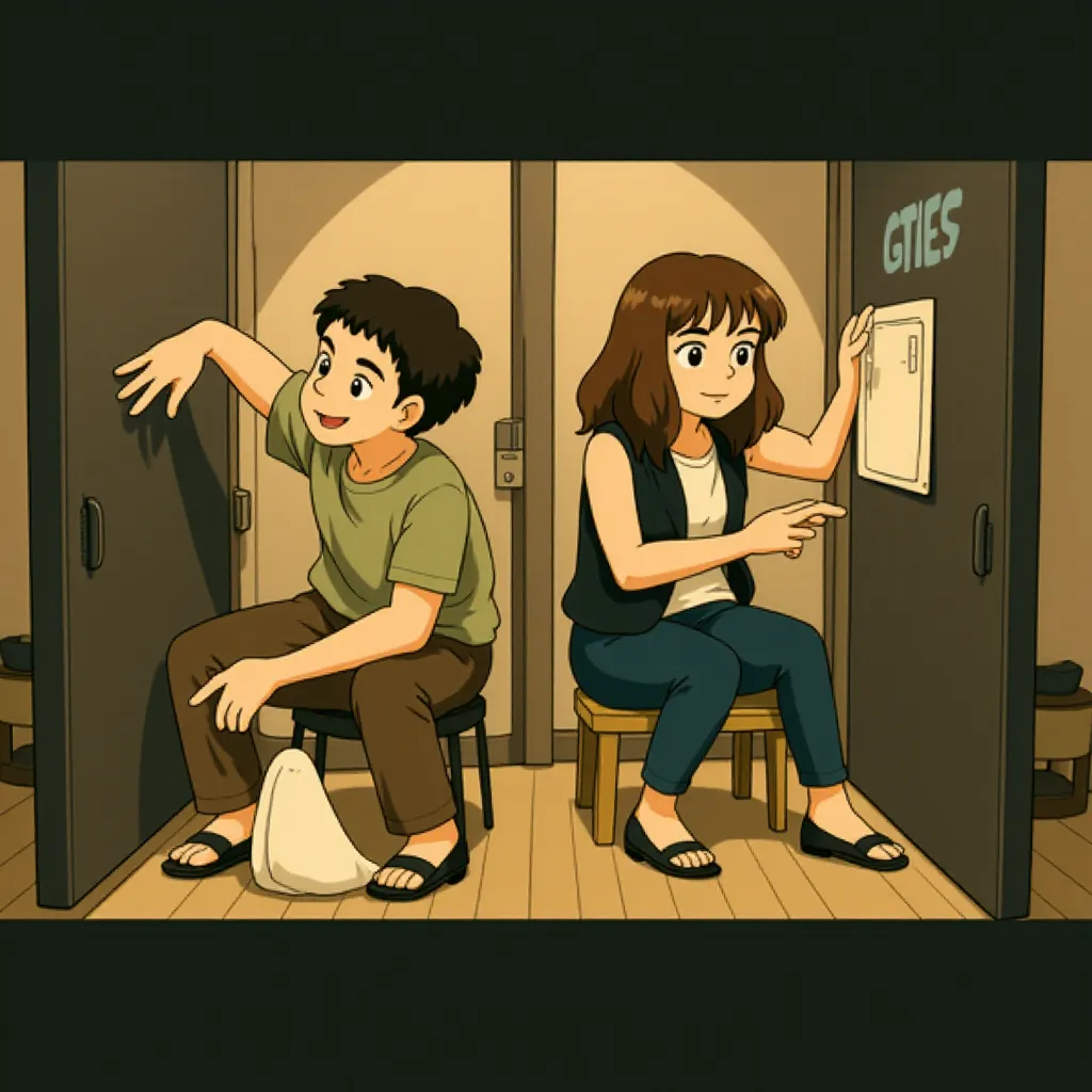 Dan Byrd and Emma Stone in Easy A (2010) - Anime style