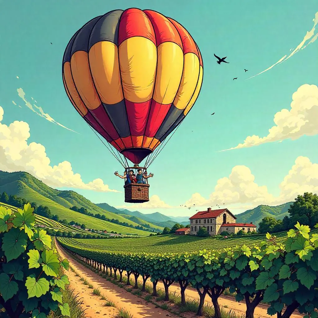 Vineyard Balloon: A Comic Book Adventure