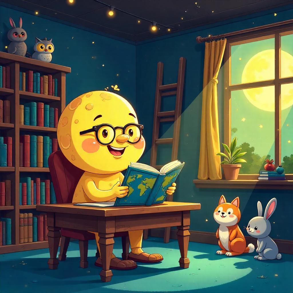 Moonlight in the Cozy Cartoon Library