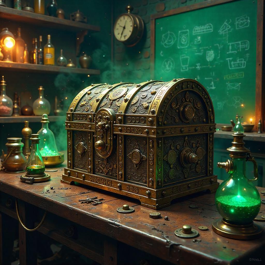 Treasure Chest in a Mad Scientist Lab