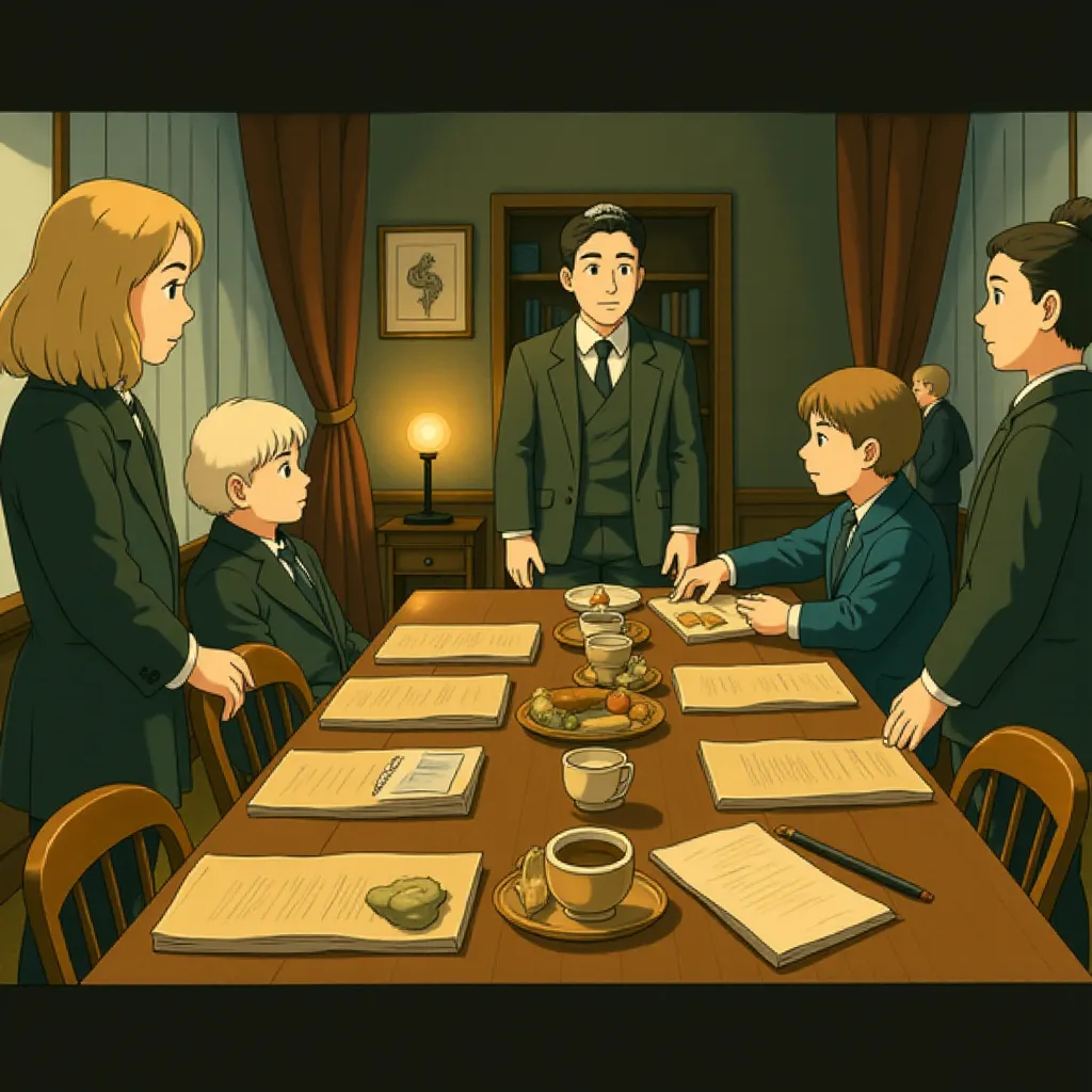 Daniel Day-Lewis, David Strathairn, Hal Holbrook, David Costabile, Joseph Cross, Byron Jennings, and Jeremy Strong in Lincoln (2012) - Anime style