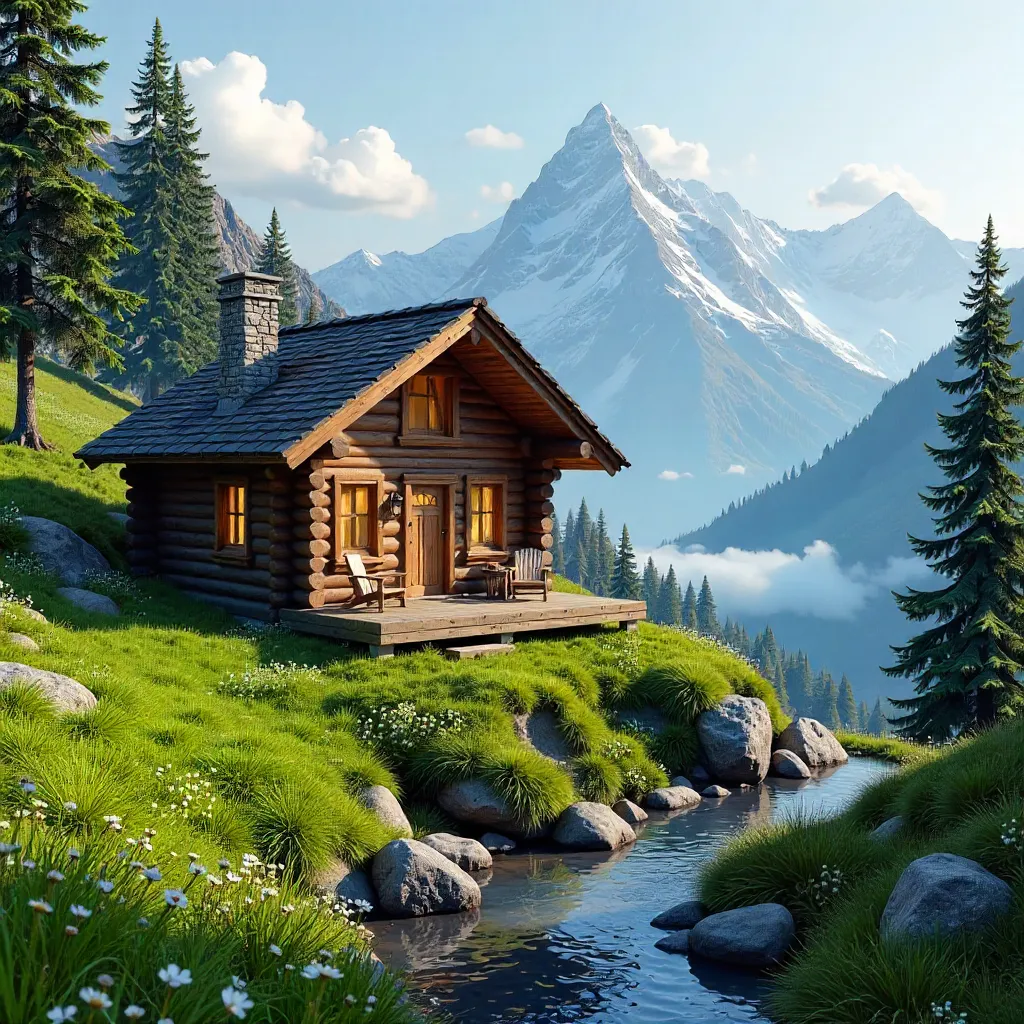 Picturesque Mountain Cabin Retreat