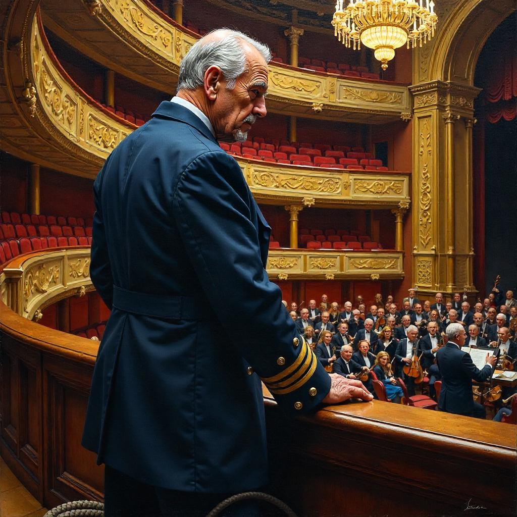 Sailor in a Grand Concert Hall Oil Painting