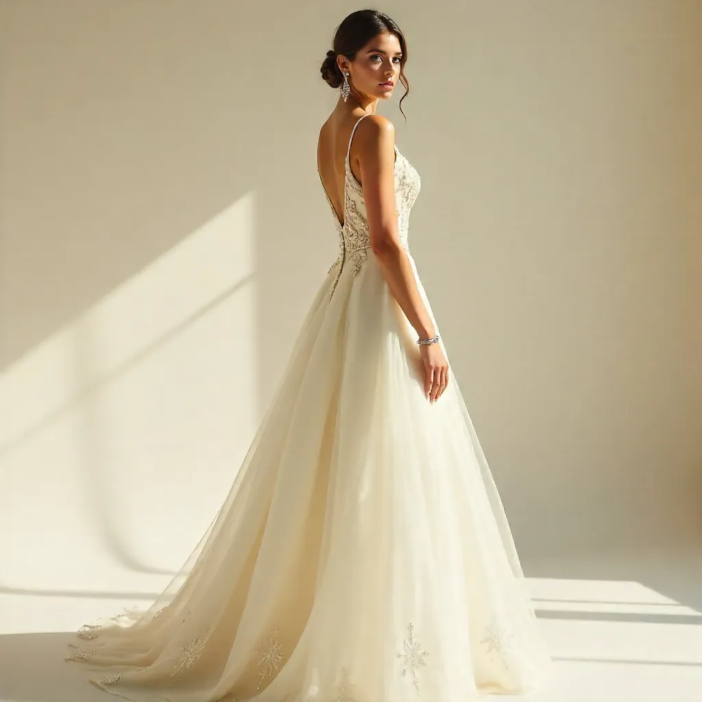 Graceful in White: Couture Gown Portrait