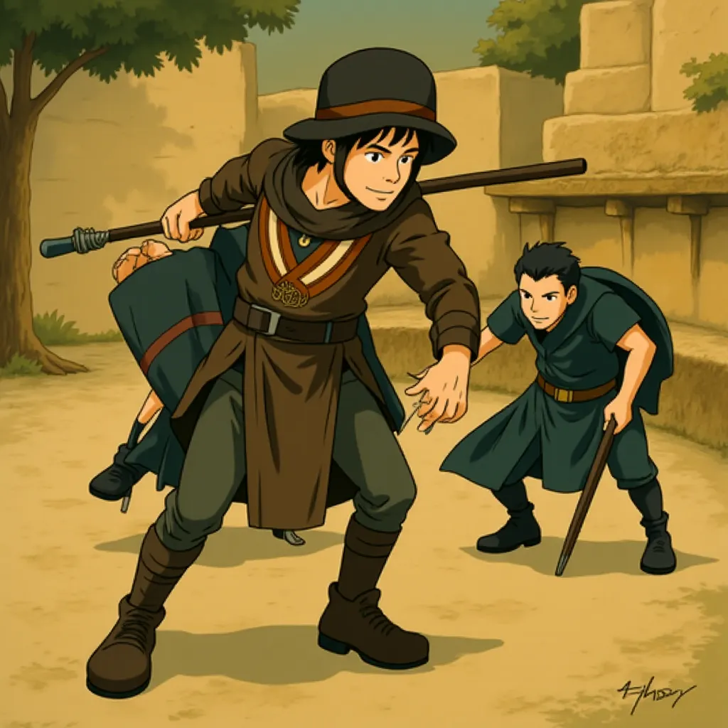 Michael Fassbender in Assassin's Creed (2016) - Anime style