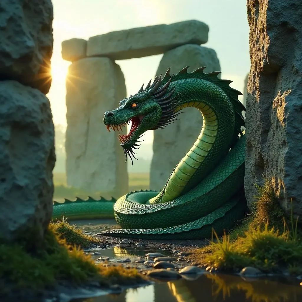 Hydra Among Stonehenge: A Photoreal Encounter
