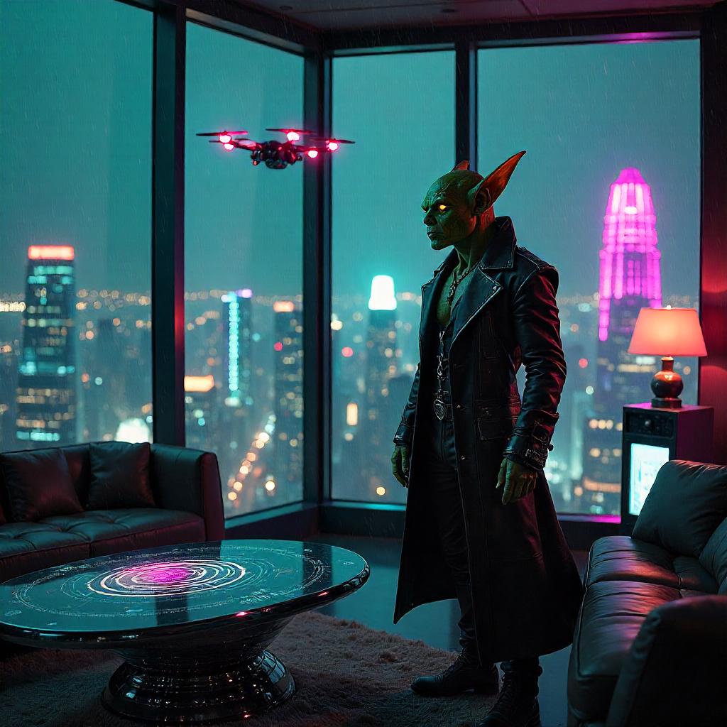Goblin in a Neon Penthouse: Cyberpunk Elite
