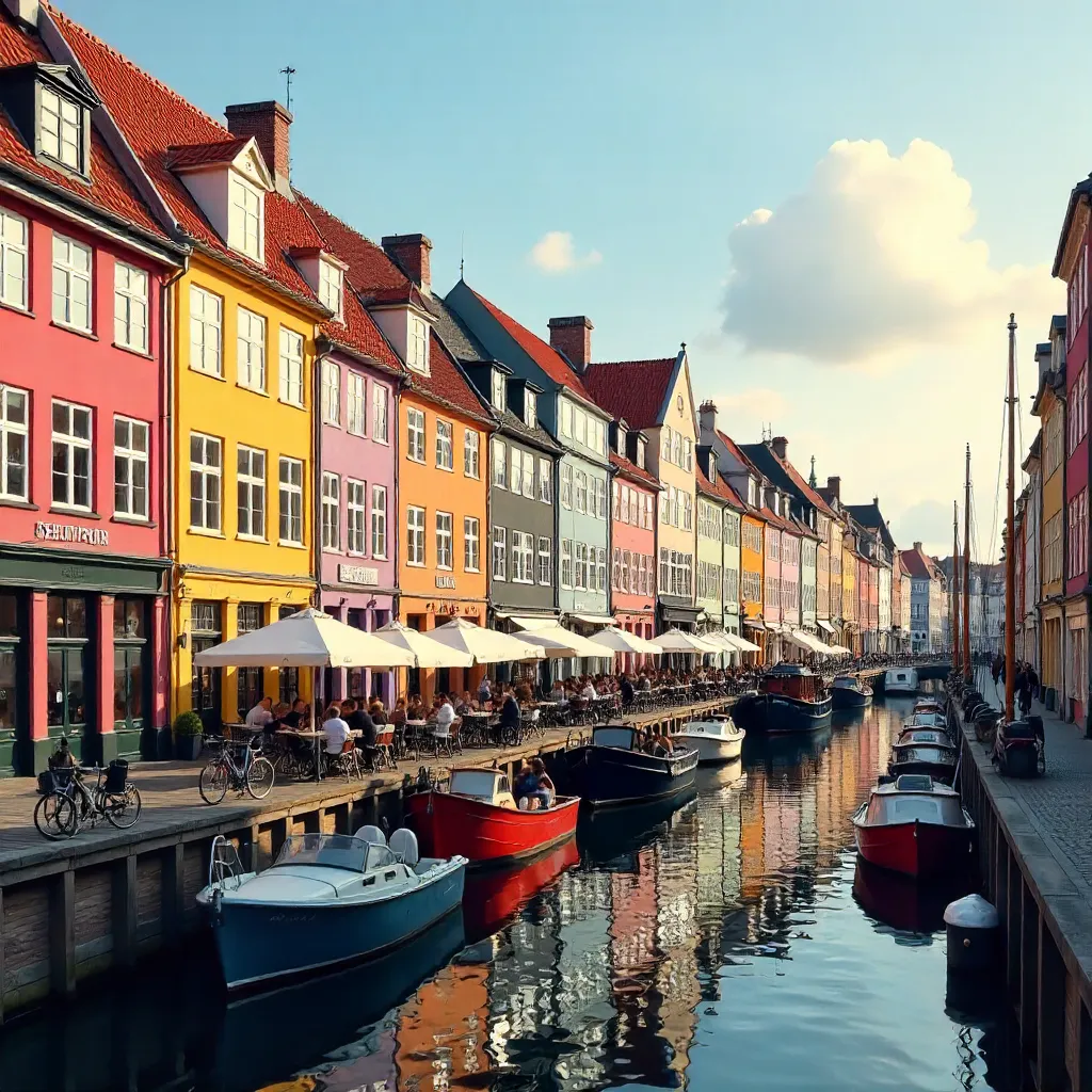 Vibrant Nyhavn Canal Houses, Copenhagen
