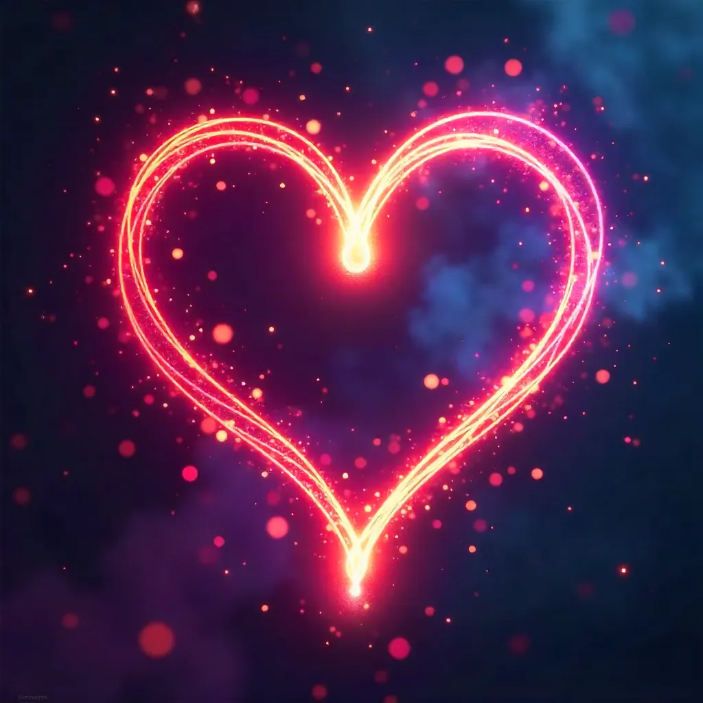 Dynamic Heartlight: Pulse of Love and Energy