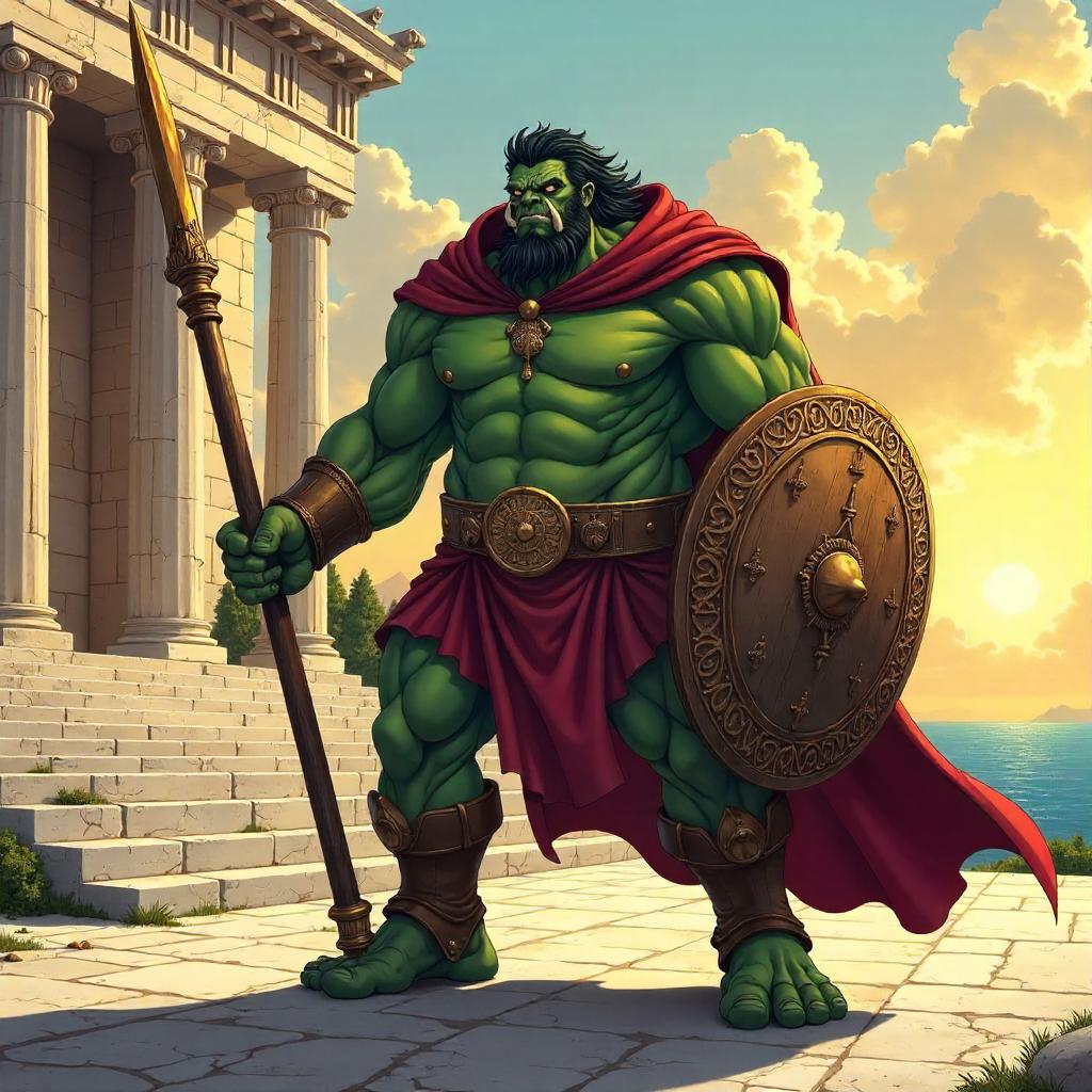 Anime Ogre in Ancient Greece