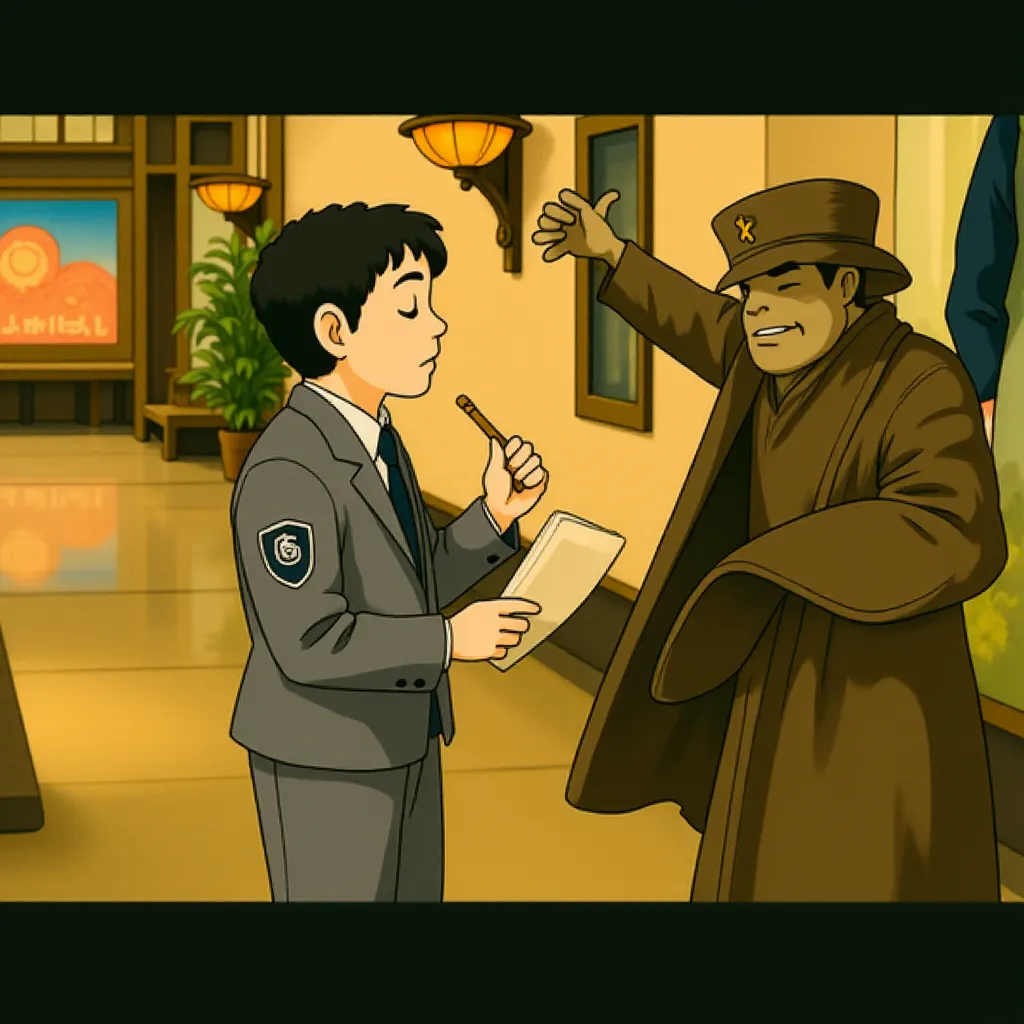 Ben Stiller and Pierfrancesco Favino in Night at the Museum (2006) - Anime style