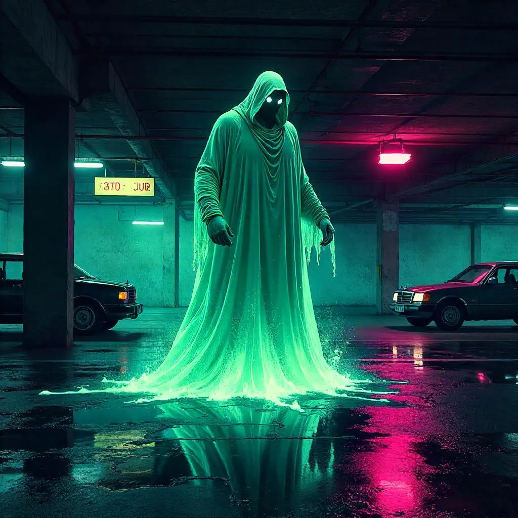 Specter in a Neon Parking Garage: Comic Noir