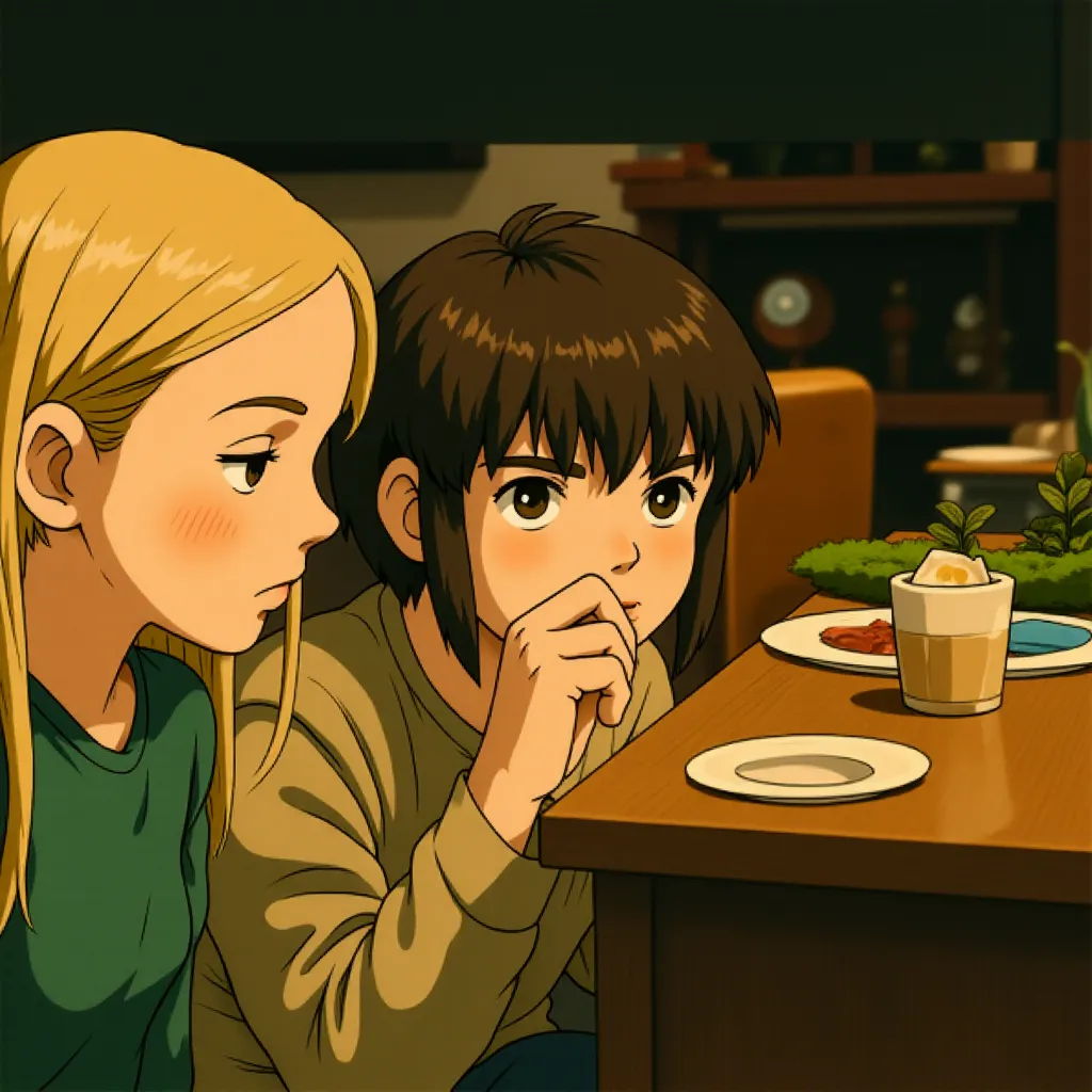 Elle Fanning and Joel Courtney in Super 8 (2011) - Anime style