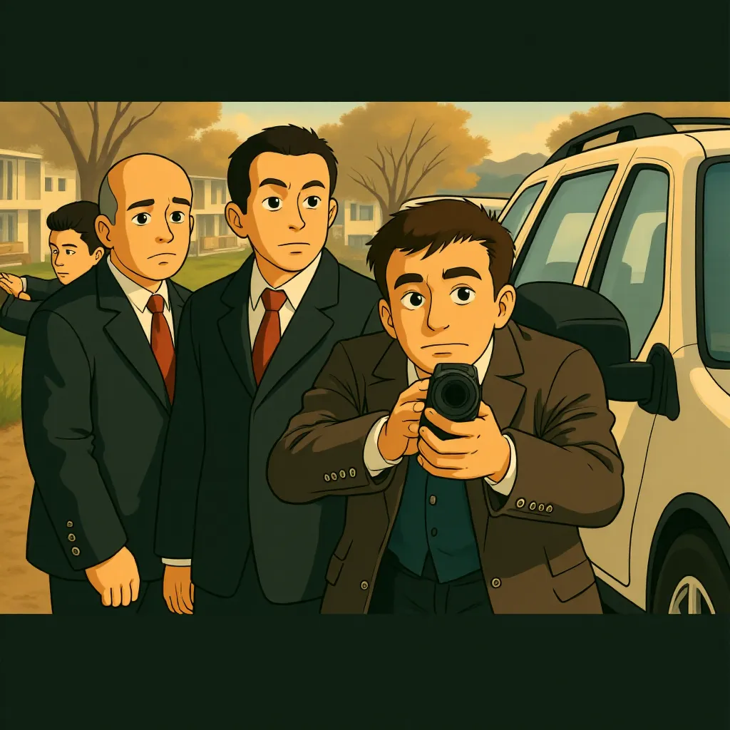 Jamie Foxx, Michael Irby, and Brian Distance in Law Abiding Citizen (2009) - Anime style